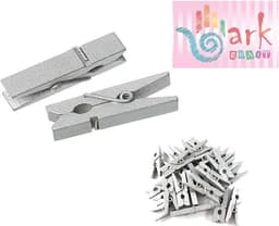 100 Mini Houten Wasknijpers Lichtblauw Klein — thumbnail 5