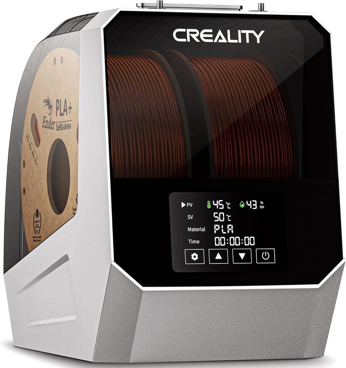 Filament Droger - 3D Print Materiaal - Print Kwaliteit Verbeteren - Dubbele Rol Capaciteit - 48 Uur Timer - Grijs — afbeelding 1