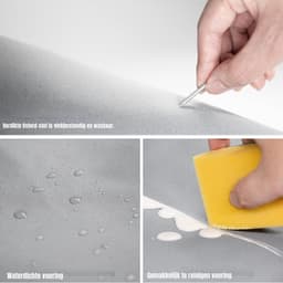 Aurixi® Wassorteerder 4 vakken - Wasmand 4 vakken - Wasmand Op Wieltjes – Grijs - 100cm x 43cm x 80cm — thumbnail 5