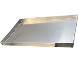 RVS Lekbak - Wateropvangbak - Keuken Bescherming - Duurzaam Roestvrij Staal - 120x60 cm