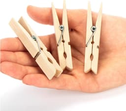 Duurzame Houten Wasknijpers van Berkenhout - 60 Stuks voor Kleding en Handwerk — thumbnail 4