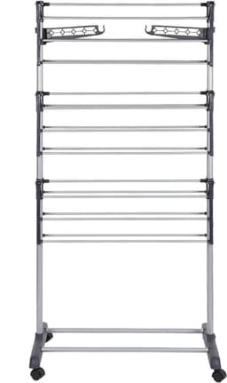 PIPIPOXER Droogrek-kledingrek, opvouwbare standaard, wielen 72*56*152cm — thumbnail 4