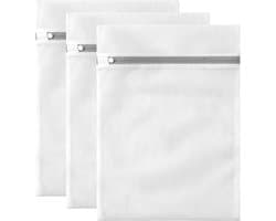 3 Pack Waszakken - Netwaszakken - Wasnetten - Wasnet Groot -Grote duurzame zakken - Delicate kleding - Perfect voor wasmachines - Jassen - Jeans - 30x40 - Huishoudelijk accessoire