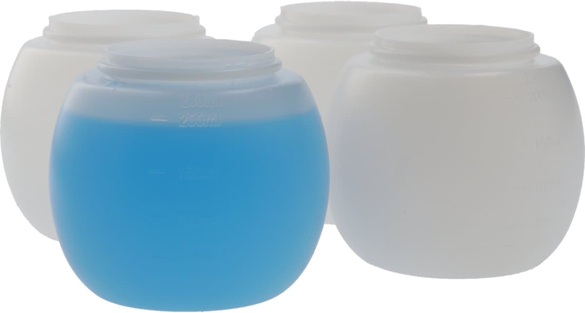 4 x Wasbol 230 ml - Doseerbol Vloeibaar Wasmiddel - Wasbollen voor Wasmachine - BPA Vrij - Niet Breekbaar - Wasbol tot 65 graden - 4 stuks — afbeelding 1