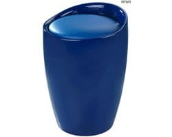 RFWR® Comfortabele ronde badkruk met afneembare waszak - Blauw