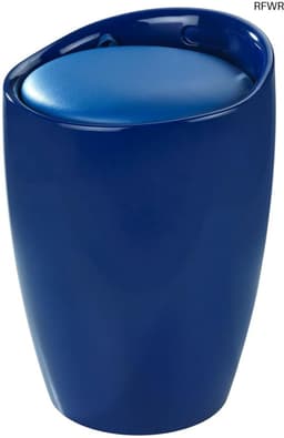 RFWR® Comfortabele ronde badkruk met afneembare waszak - Blauw — thumbnail 1