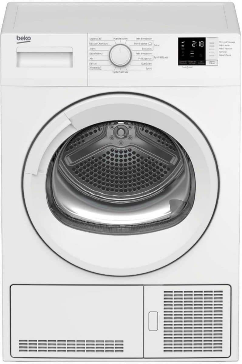 Beko DS8513PA2W wasdroger Vrijstaand Voorbelading 8 kg A+ Wit — afbeelding 1