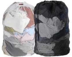 2 stuks wasnetzakken, 60 x 90 cm organizer wasmachinetas, grote mesh waszakken met afsluitbaar trekkoord, voor reizen, grote kleding, dekbedovertrek, speelgoedopslag, studentenhuis, appartement