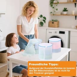 Dailygoody - Waszak voor Beha's - Herbruikbaar - 3 Stuks - Blauw — thumbnail 5