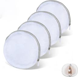 4 stuks wasnetten voor beha en ondergoed, halfronde zakken 19 x 17 cm, beschermt gevoelige kleding voor wasmachine, 4 stuks — thumbnail 1