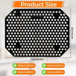 Herbruikbare Siliconen Spatbeschermers voor Dubbele Stapel Airfryer Accessoires, Ideaal voor Koken en Bakken, Geschikt voor XL Modellen — thumbnail 5
