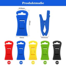 Sokkenklemmen set van 100 stuks - Antislip sokkenclips - Sokkenhouder - Was-organizer - Sokkensorteerder - Duurzaam materiaal - Sokkenclip — thumbnail 4