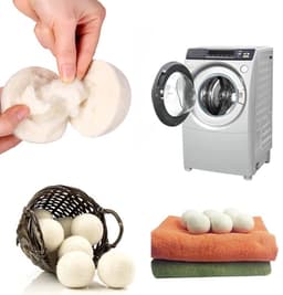 Drogerballen, drogerballen van natuurlijke wol, drogerballen voor de wasdroger, set van 12, droogballen van 100% pure - ShopVlot — thumbnail 5