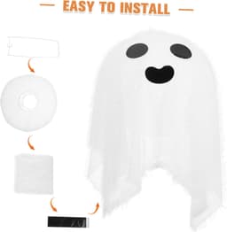 1set Halloween Decoraties Geest Lampion Voor Feestelijke Sfeer Geschikt Voor Halloween Party Balkon Woonkamer Meer — thumbnail 5