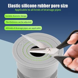 Set van 4 afdichtringen voor wasmachine en afvoer, geschikt voor 35-40mm en 45-55mm slangen, waterdicht en duurzaam — thumbnail 2