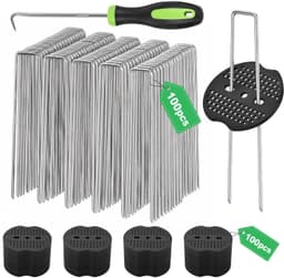 Set van 100 U-vormige Grondankers voor Tuin en Kamperen — thumbnail 1