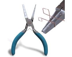 Ronde neus wikkeltang, 6 inch metalen draad buigtang met schaal C45 staaldraad lus gereedschap voor doe-het-zelf sieraden ambachten maken handwerk productie