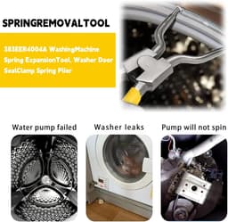 Wasmachineveer Tang - Deurrubber Gereedschap - Deurafdichting Repareren - Extra Brede Klem - 10 Min Reparatie - Zilverkleurig — thumbnail 5