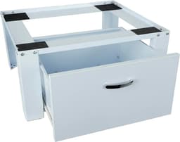 Wasmachine Onderstel - Wasmachine Verhoger - Rugontlasting - Met Geïntegreerde Lade - 30 cm Hoog - Wit — thumbnail 1