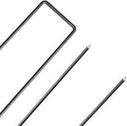 Grondanker - Zwart - 150 x 25 x 3 mm - Gecoat Koolstofstaal - Voor Tuin en Camping — thumbnail 4