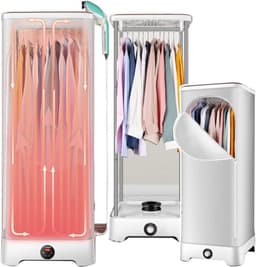 Stoom Droger - Kleding Droger - Snel Kleding Drogen - Compact Opvouwbaar - 350 Liter - Grijs — thumbnail 1