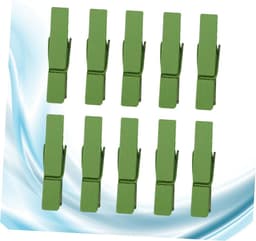 Houten Wasknijpers - Mini Clips - Foto's Ophangen - Natuurlijk Hout - 100 Stuks - Groen — thumbnail 5