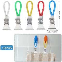 Solidchoice - 10 Stuks Veelkleurige Handdoekhangers — thumbnail 4