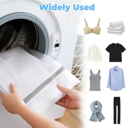 Wasmachine waszakken 40x30cm - met verborgen ritssluiting - fijn gaas - voorkomt verknopen - ShopVlot — thumbnail 4