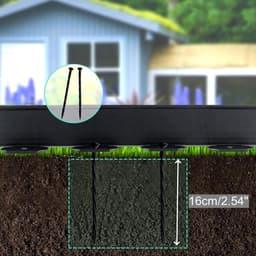 Tuinscheiding 20 m x 10 cm - Flexibel kunststof - Met grondankers en handschoenen - Eenvoudig aan te leggen - ShopVlot — thumbnail 2