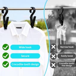 12 stuks hoogwaardige grote droogclips, campinghaken, handdoekclips, haken, tent buiten, geschikt voor campingverlichting, kleding, handdoeken — thumbnail 5
