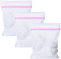 Solidchoice- Wasnetten 3 Stuks - Fijnmazige Waszak - Herbruikbare Netwaszak - Ritssluiting - 50 cm x 60 cm - Beschermt Kleding tegen Schade — thumbnail 1