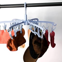 Dailygoods- Sokdroger Opvouwbaar - 24 Peg Sok Hanger - 360 Graden Draaibaar - Hoogwaardig PP-Plastic - Ruimtebesparend - Geschikt voor Lingerie en Ondergoed - Waslijn — thumbnail 4