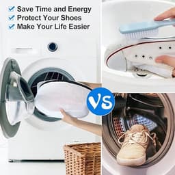 SnelShoppen - Schoenentas met 2 x Waszakken, Waszak met Rits, BH Bescherming, Kousen voor Wasmachine, Ideaal voor Reizen en Opbergen (2 Stuks) — thumbnail 3