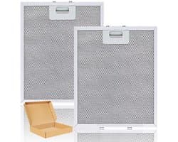 2 stuks metalen vetfilters voor afzuigkappen 305mm x 267mm, afzuigkapfilters voor AEG Electrolux 405525042-9 4055250429 Elica GRI0009219A KIT0010805 93952919 Whirlpool Bauknecht 40552919 Whirlpool