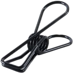 Dailygoods - 50 stuks metalen draadklemmen, multifunctionele stalen draadklemmen, 32 mm mini-pinnen voor kleding, rekeningen, papier, kantoorbenodigdheden, keuken, kamperen (zwart) — thumbnail 4
