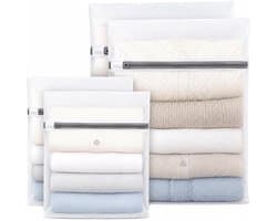 Set van 4 Wasnetten met Rits, Ideaal voor Delicate Was, Reisaccessoires en Huishoudelijk Gebruik (20x30cm/30x40cm)