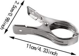 Grote Wasgoed Clips voor het Drogen van Kleding en Strandlakens - 10 Stuks — thumbnail 5