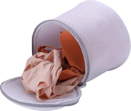 Wasnetjes met ritssluiting - Wit - 8 x 20,3 cm - Mesh Waszak voor Delicaat Ondergoed en Beha's - Voor Dames — thumbnail 2