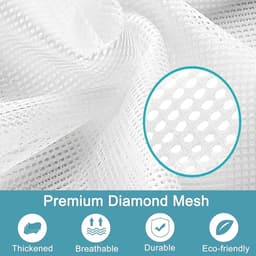 Set van 2 Wasnetten voor Wasmachine, Herbruikbare Waszak 40 x 50 cm, Bescherming tegen Vervorming en Kreukels, Ideaal voor Delicate Kleding en Ondergoed — thumbnail 5