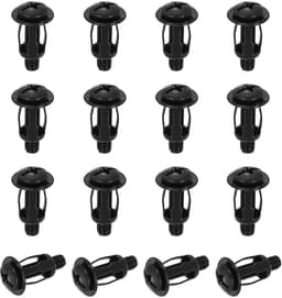 Ankerschroeven voor holle wanden, staal, 16 stuks, M6 x 28 mm, gipsplaatschroeven, Molly anker voor holle wanden voor gipsplaat, baksteen, zwart — thumbnail 1