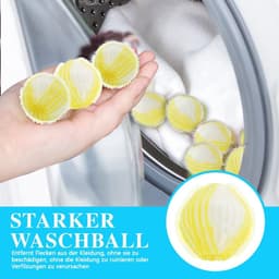 SnelShoppen - 12 stuks anti-haren wasmachine, herbruikbare haarvanger, microvezel haarballen voor het vangen van dierenharen, vezels en mensenhaar op — thumbnail 3