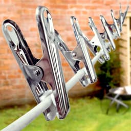 20 Duurzame Roestvrijstalen Wasknijpers met Zachte Grip en Anti-Vlek Pads — thumbnail 3