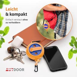 Uitschuifbare waslijn 10 m - Handzwengel met 50 kg draagkracht - Nylon drooglijn voor camping en balkon — thumbnail 3