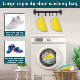 Unyqoos® Herbruikbare schoenwaszakken voor sneakers en gymschoenen in de wasmachine — thumbnail 3