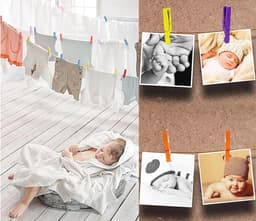 Roze Houten Kledingknijpers 4,8 cm - Decoratieve Clips voor Foto's en Kleding - 50 Stuks — thumbnail 2
