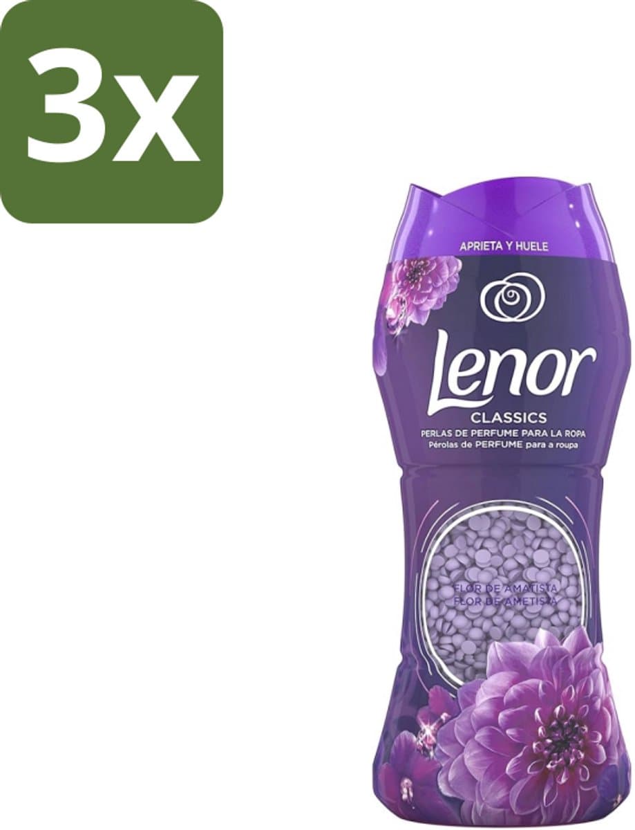 3 x Lenor Unstoppables – Geurbooster – Amethyst – 210 g - Geurbooster Was - Wasgeur - Wasgeur Intens - Wasgeur Langdurig - Wasgeur Amethyst — afbeelding 1