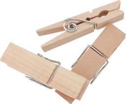 Goodivery ® 50 stuks houten wasknijpers van hout, groot, 7,2 cm x 1,8 cm, gebruik voor het ophangen van foto's, memo's en notities, knutselen en ophangen van wasgoed — thumbnail 4