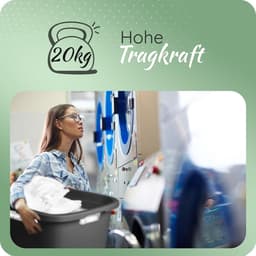 Novaliv wastobbe met 3 handgrepen 25L antraciet, wasboxset wasemmer wascontainer voor badkamerwas vuile was, wastobbes wasmand opbergruimte wasmand wasmand verzamelbox — thumbnail 4
