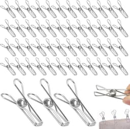 Allecto Plus - RVS Wasknijpers 100 Stuks 4.5 cm voor Handdoeken Kleding Sokken — thumbnail 1