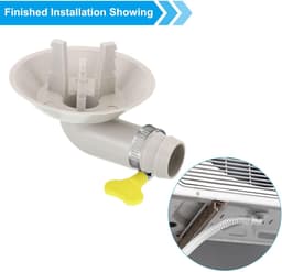 Afvoerslang Connector - Slangaansluiting Condens - Airco Onderhoud - Universele Pasvorm - 25 Mm Diameter - Wit — thumbnail 2